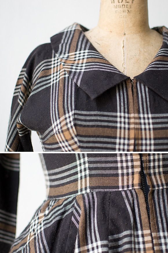 vintage1950sblackplaidzipupdress_07