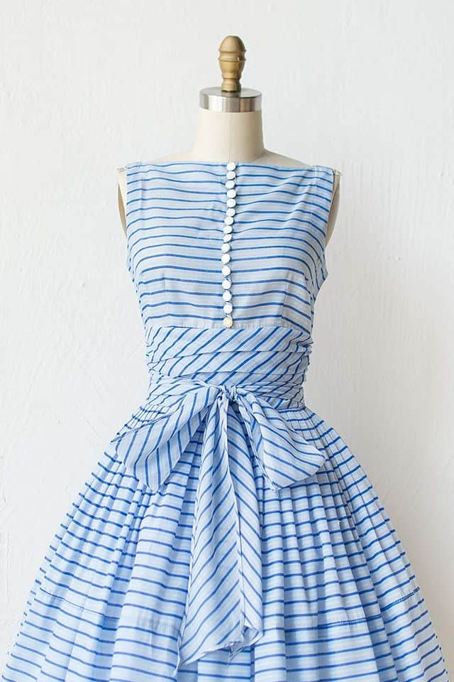 vintage1950sbluestripedbowdaydress_05