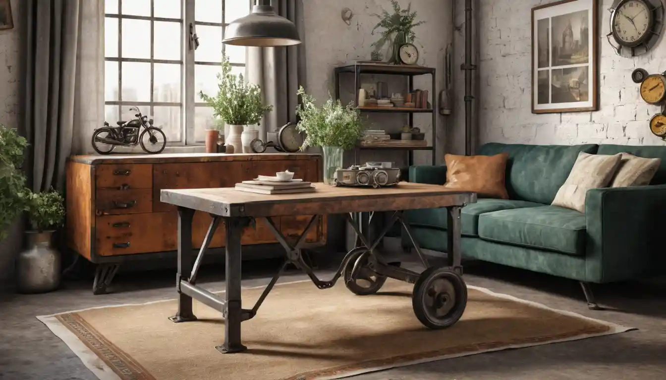 Mesas estilo industrial vintage: La clave para un hogar con carácter